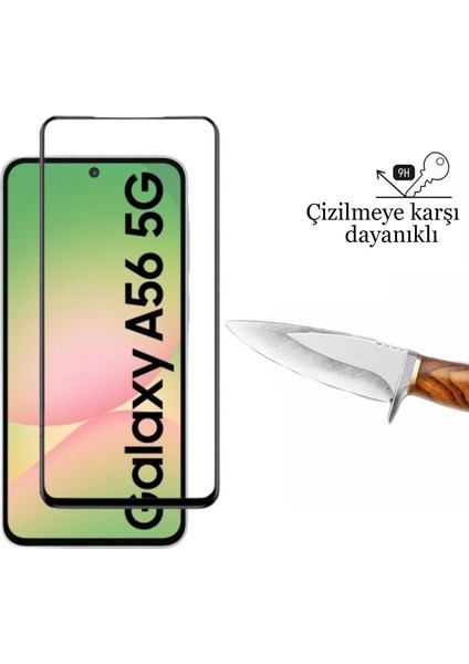 Samsung Galaxy A56 5g Kırılmaz Cam 5d Tam Kaplayan Temperli Ekran Koruyucu