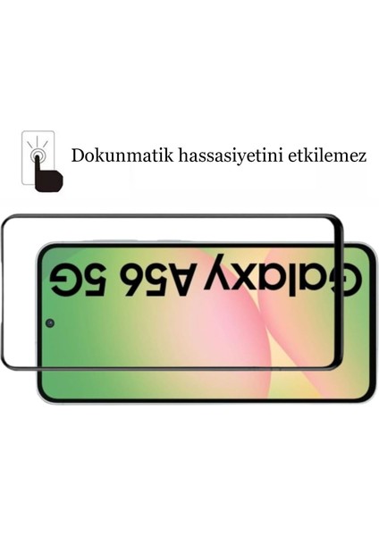 Samsung Galaxy A56 5g Kırılmaz Cam 5d Tam Kaplayan Temperli Ekran Koruyucu