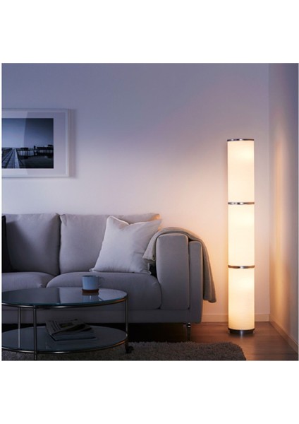 Beyaz Vidja Yer Lambası 138 cm fiyatları