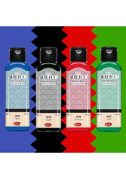 Akrilik Boya 140ML 4'set