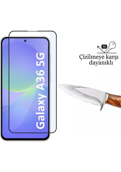 Samsung Galaxy A36 5g Kırılmaz Cam 5d Tam Kaplayan Temperli Ekran Koruyucu