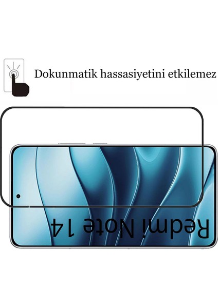 Xiaomi Redmi Note 14 Kırılmaz Cam 5d Tam Kaplayan Temperli Ekran Koruyucu