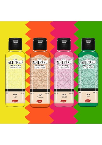 Akrilik Boya 140ML 4'set