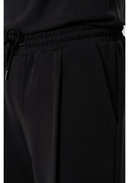 Seo Siyah Modal Içerikli Relaxed Fıt Şort modelleri