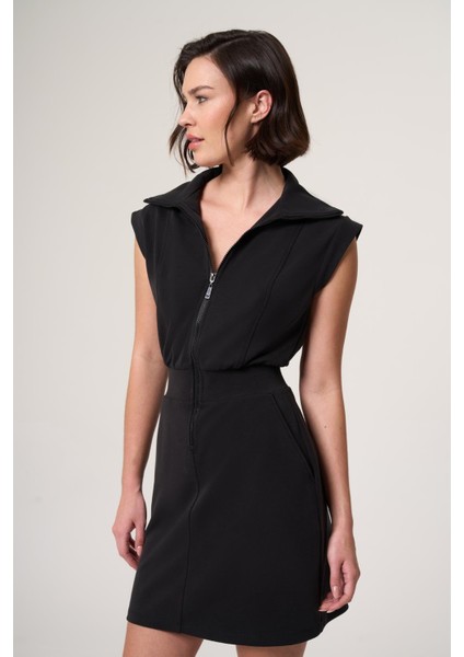 Brown Siyah Modal Içerikli Fermuarlı Ultra Rahat Elbise fırsatları