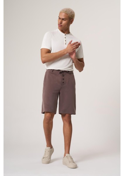 Corsalo Kahve Cupra Tensel Dokuma Şort fırsatları