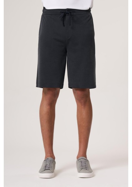 Dealt Antrasit Modal Içerikli Relaxed Fıt Pike Şort