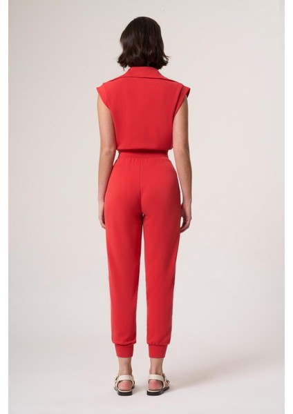 Casıs Kırmızı Modal Içerikli Fermuarlı Ultra Rahat Tulum fiyatları