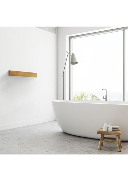 Luxedry Duvara Monte Estetik ve Pratik Dayanıklı Metal Malzemeli Çamaşırlık - (BEYAZ-100CM)