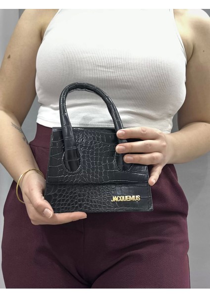 Luxe Siyah Cilt Çanta