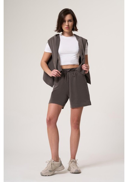 Alısa Haki Cupra Tensel Içerikli Ultra Rahat Dokuma Kumaş Şort indirimleri
