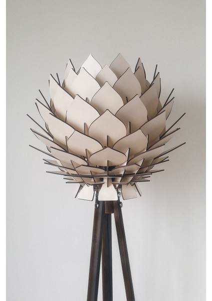 Lotus Dekoratif Lambader Şapkası Başlığı Avize Abajur Bej fiyatları