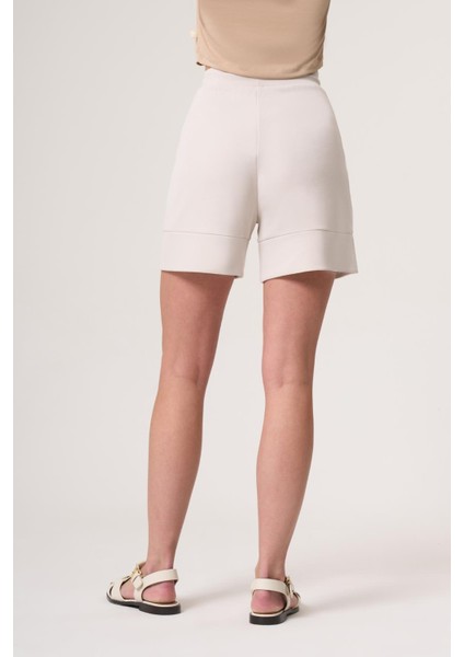 Ces Taş Rengi Modal Içerikli, Paça Detaylı Ultra Rahat Şort fiyatları