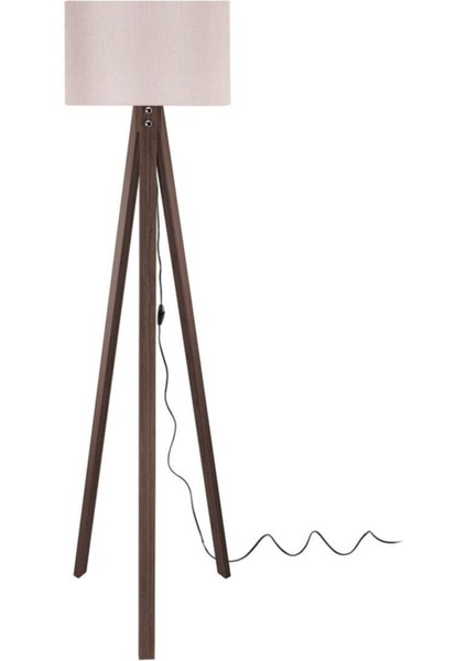 Deko Lambader Ceviz Ayak / Silindir Pudra Şapka