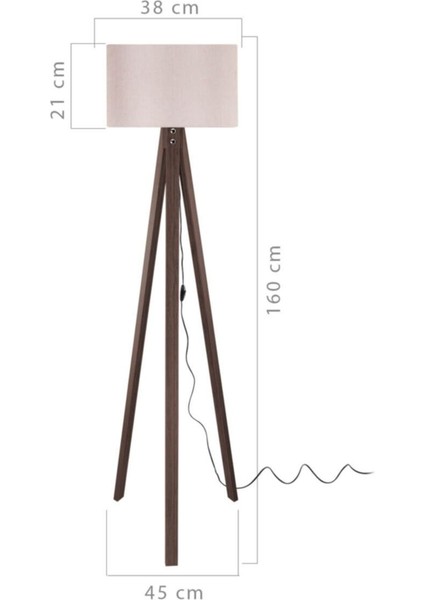 Deko Lambader Ceviz Ayak / Silindir Pudra Şapka fiyatları