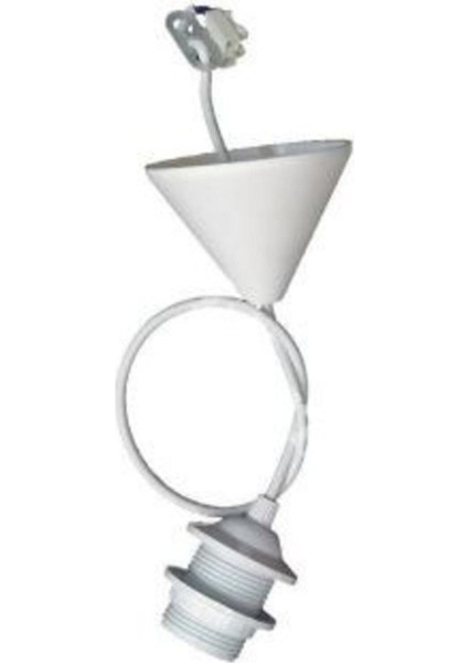 Beyaz Renk Kablolu Plastik Sarkıt E27 Duy Tesisatı fiyatları