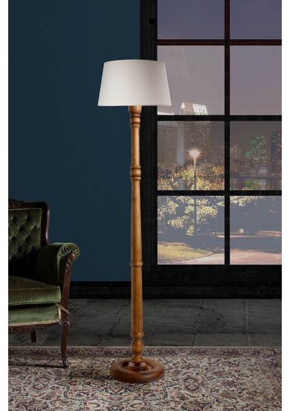 Torinio Torna Bacak Lambader Abajur Avize Aydınlatma Ahşap Naturel Ağaç Country Dekor Lamba