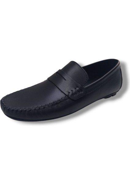GR0298 Yumuşak Deri Erkek Babet Sade Loafer Ayakkabı