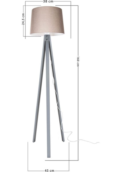 Deko Lambader Gri Ayak / Kum Beji Şapka fırsatları