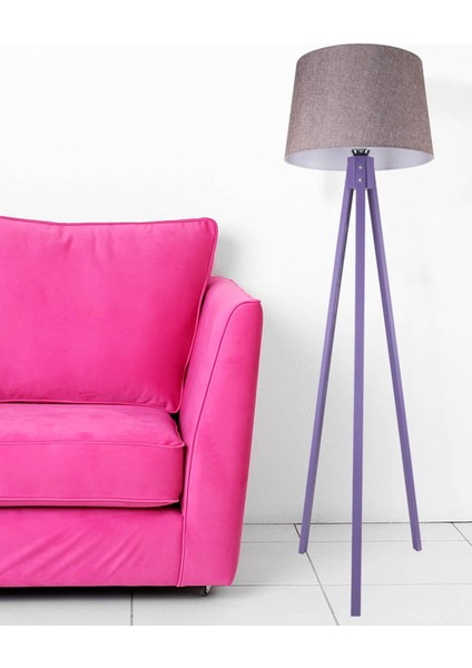 Tripod Lambader Lila Ayak / Gül Kurusu Şapka