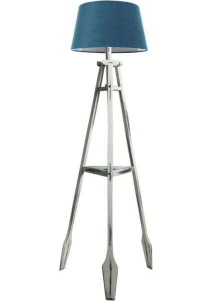 Remi 3 Ayaklı Tripod Lambader Beyaz Ahşap Köşe Lambası Abajur Avize Aydınlatma Ahşap Siyah Ağaç Cou