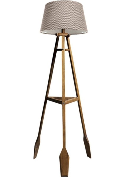 Remi 3 Ayaklı Tripod Lambader Naturel Ahşap Köşe Lambası Abajur Avize Aydınlatma Ahşap Siyah Ağaç C