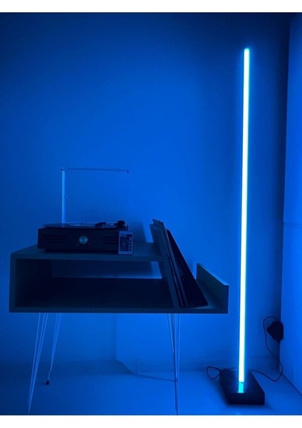 Uzaktan Kumandalı LED Abajur Aplik Gece Lambası Rgb 256 Renk Lambader Yuksek Işık Sistemi