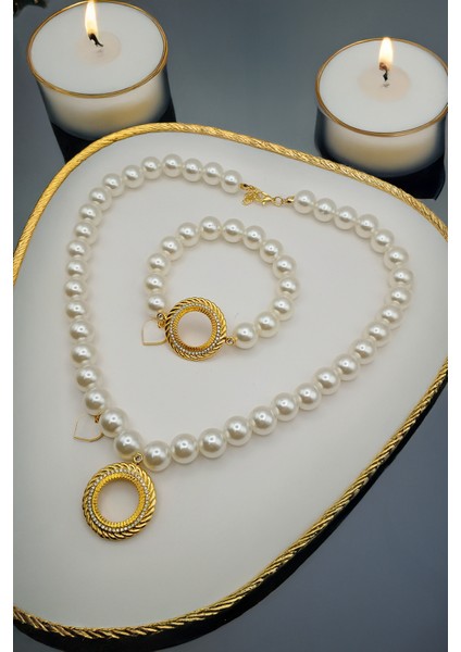 Kalpli Incili Çeyrekli Bileklik, Inci Çeyrekli Kolye , Çeyrek Altın Kolye Çeyrek Altın Set fiyatları