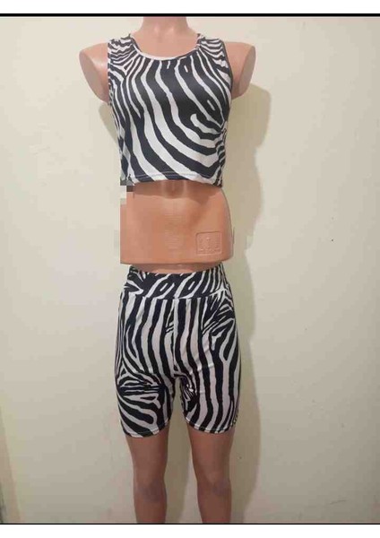 Leopar Desenli Kadın Ikili Takım