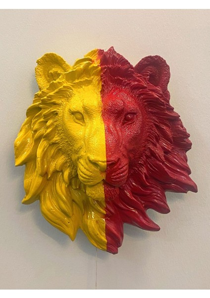 Aslan Kafası Ledli Pilli Aplik - Şık ve Modern Tasarım -19 x 16 cm