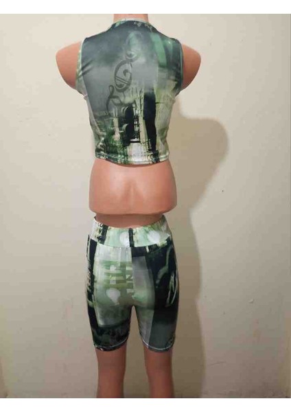 Yeşil Desenli Model Kadın Ikili Takım fiyatları