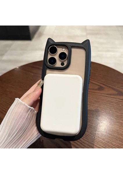 Apple iPhone 16 Pro Max Uyumlu Kılıf Zebana Magicat Silikon Kılıf (Kablosuz Şaj Destekli) Açık Mavi fiyatları