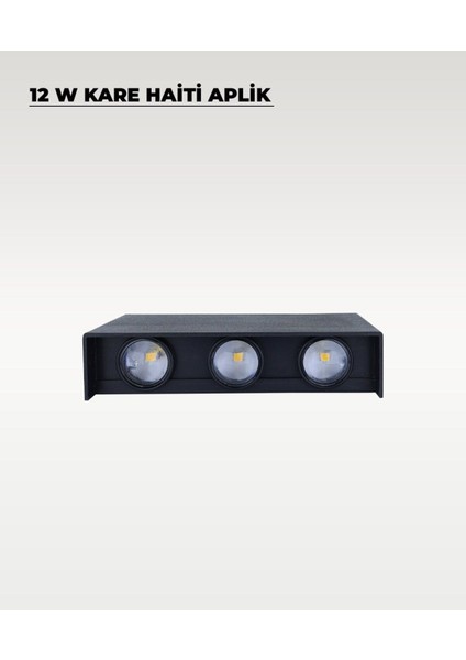 Haiti LED Aplik Siyah Kasa 2200K Amber Işık modelleri