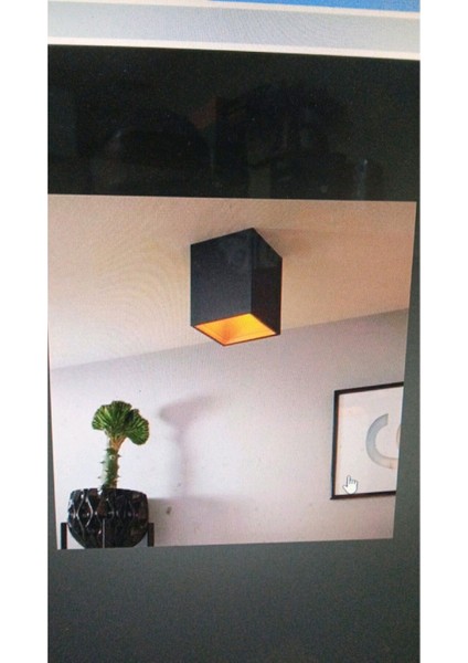 7 Watt Beyaz Işık GU10 Duylu Dekoratif Alüminyum Kasa Şık Tavan Armatürü, Beyaz Işık LED Spot Lamba