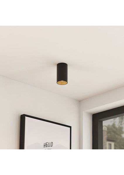 10 x 6 cm Metal Kasa 7 Watt Günışığı GU10 Duy Sıva Üstü Tavan Armatür Metal Tavan Aplik Siyah fırsatları