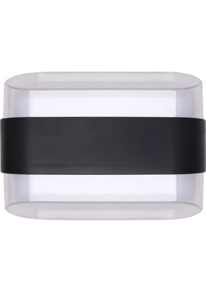 12 W Oreo Iki Yönlü LED Duvar Aplik - Sarı Işık (4000K) - Siyah - IP54 - 076-093-0010