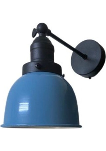 Retro Metal Dekoratif Rustik Akrobatik Mavi Mafsallı Duvar Aplik fiyatları