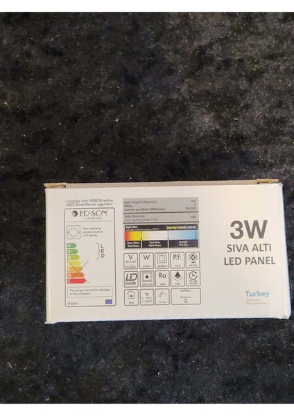 3W Sıva Altı LED Panel 3000K Gün Işığı fiyatları