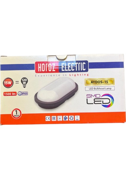400-012-125 Aydos-15 Siyah Kasa Beyaz Işık 15W Aplik fiyatları