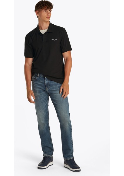 Siyah Erkek Polo T-Shirt DM0DM20914BDS Tjm Reg Lınear Polo