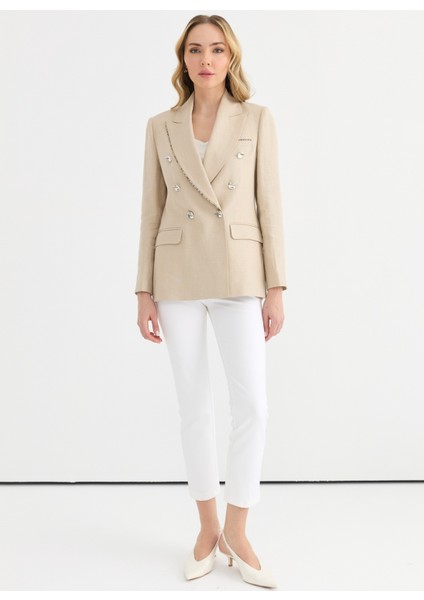 Standart Bej Kadın Ceket 25YSL1478