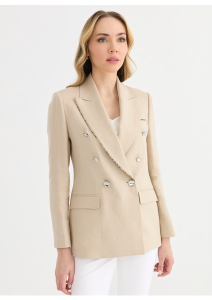Standart Bej Kadın Ceket 25YSL1478 fiyatları