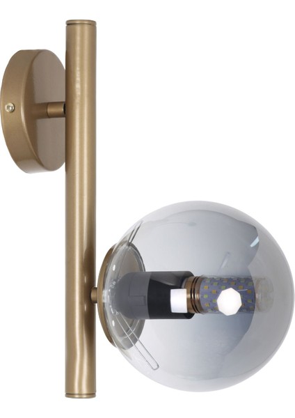 Libra Eskitme Füme Camlı Aplik