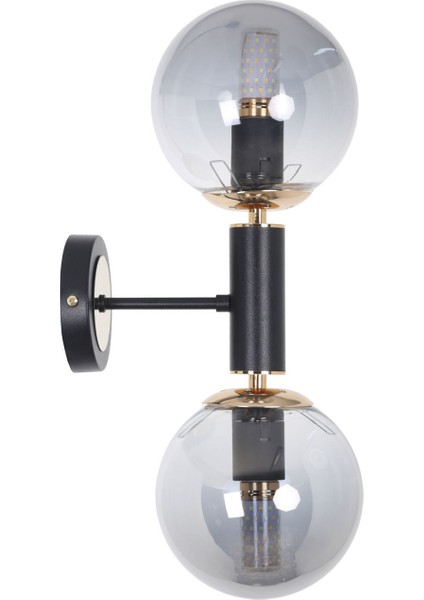 Hector Siyah Gold 2 Füme Camlı Aplik indirimleri