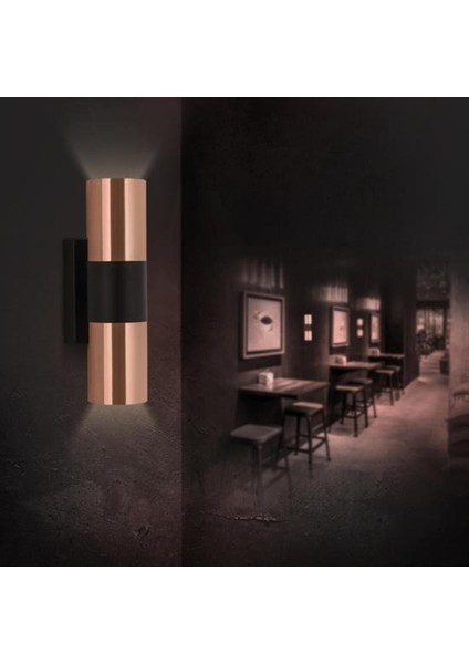 Çift Yönlü Iç Mekan Aplik Bakır Siyah Md-A 5195-20 modelleri
