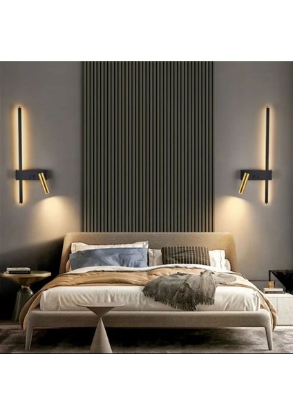 Dekoratif Gold Kaplamalı Samsung Ledli Duvar Aplik Günışığı Otel Salon Yatak Odası fırsatları