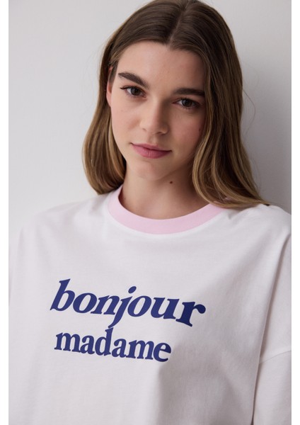Bonjour Tişört Pijama Üstü