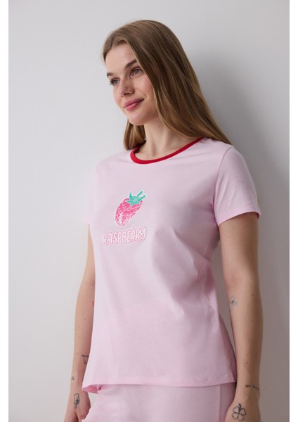 Rasberry Pantolon Açık Pembe Pijama Takımı