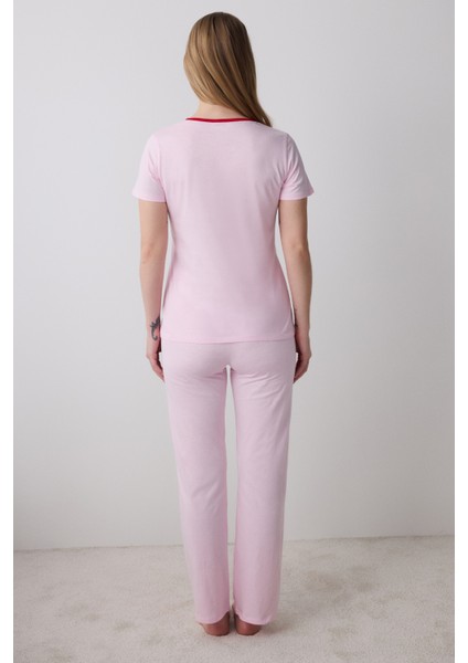 Rasberry Pantolon Açık Pembe Pijama Takımı