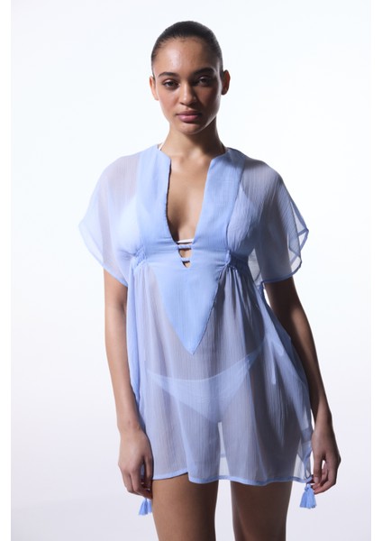 Basic Açık Mavi Kaftan